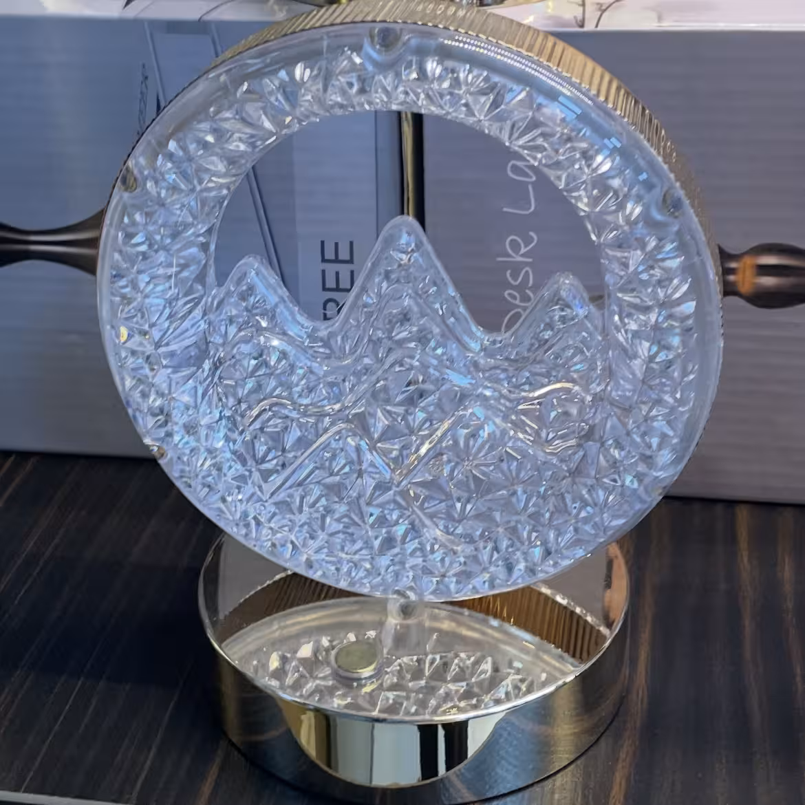 آباژور لمسی مدرن یخ‌عشق وارداتی (3 رنگ نوردهی)