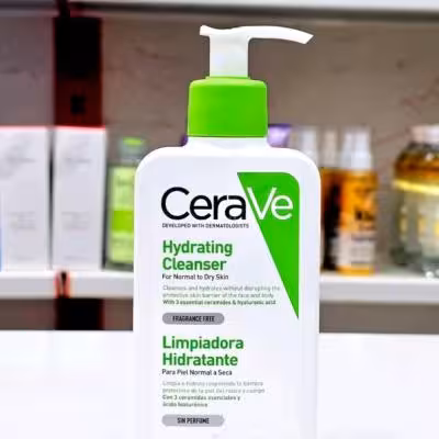 ژل شستشو و آبرسان قوی پوست نرمال تا خشک سراوی مدل Hydrating