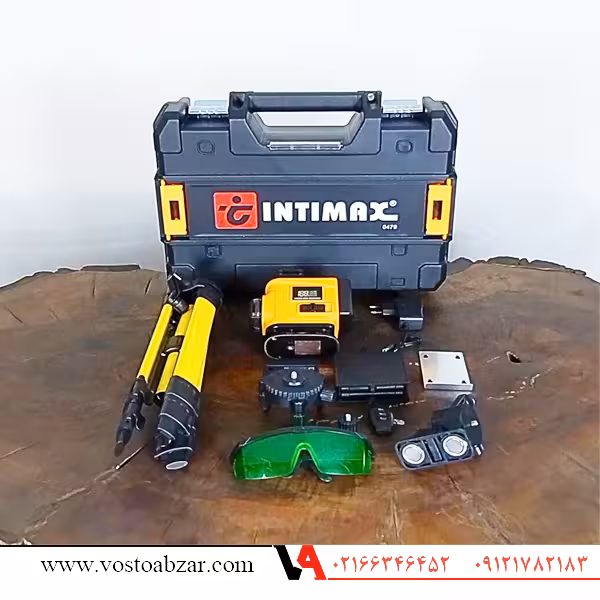 تراز لیزری 4 خط 360 درجه نور سبز اولترا اینتیمکس مدل 0479