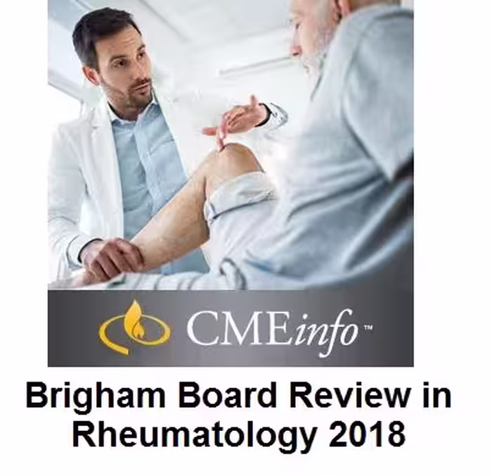 CME INFO The Brigham Board Review in Rheumatology 2018 Video - کتاب پزشکی بهار