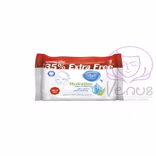 دستمال مرطوب پاک کننده آرایش مدل اکسترا دافی DAFI