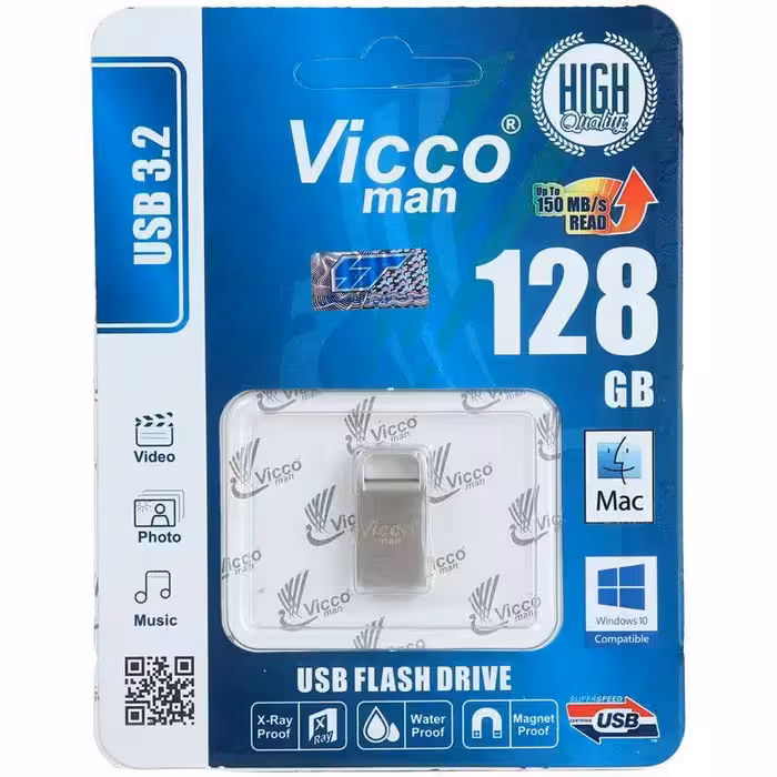 فلش 128 گیگ ویکومن ViccoMan VC374 USB 3.2