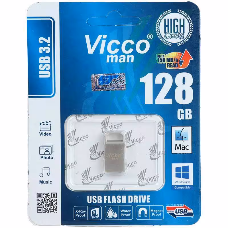فلش 128 گیگ ویکومن ViccoMan VC374 USB 3.2
