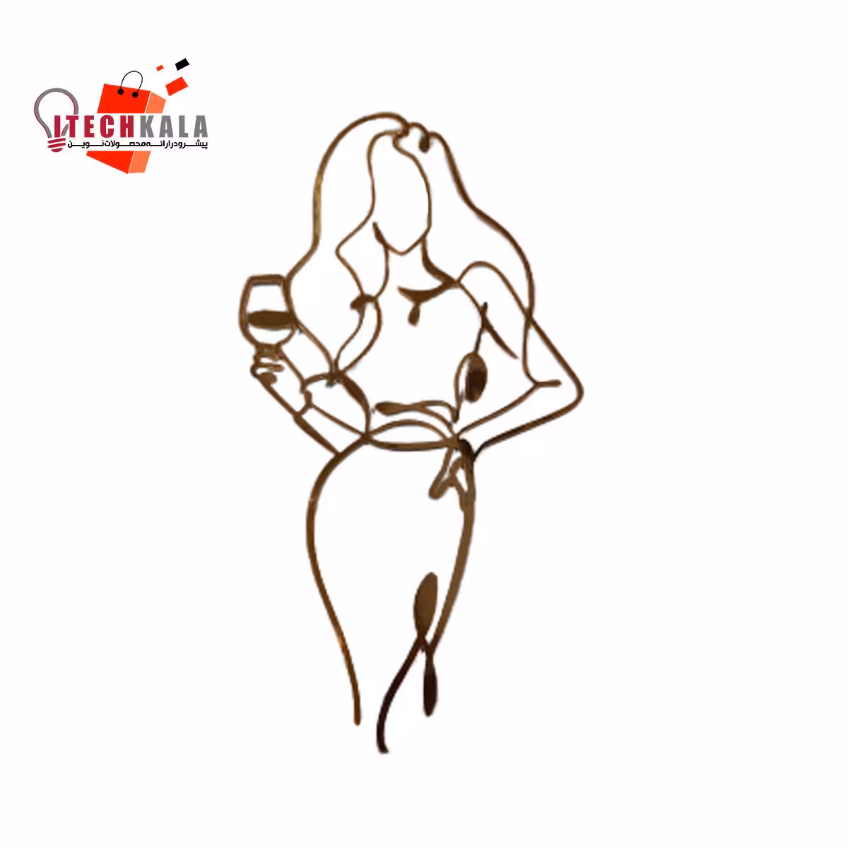 ورق مقوایی طلایی دختر کد 2