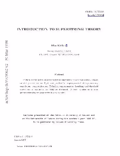 خرید و دانلود نسخه کامل کتاب Physics - Superstirng Theory