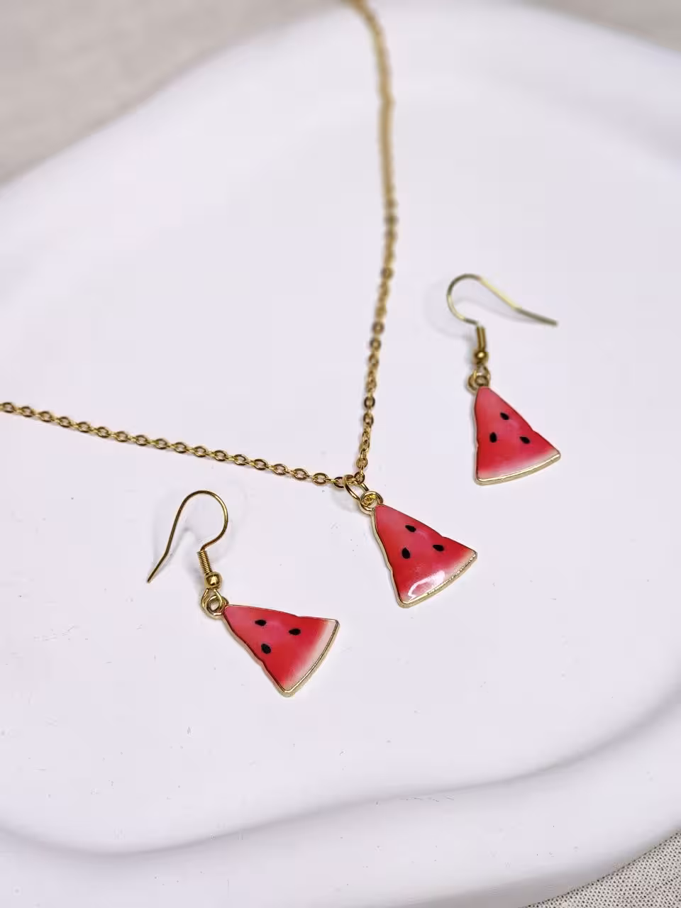 ست گردنبند و گوشواره استیل یلدایی