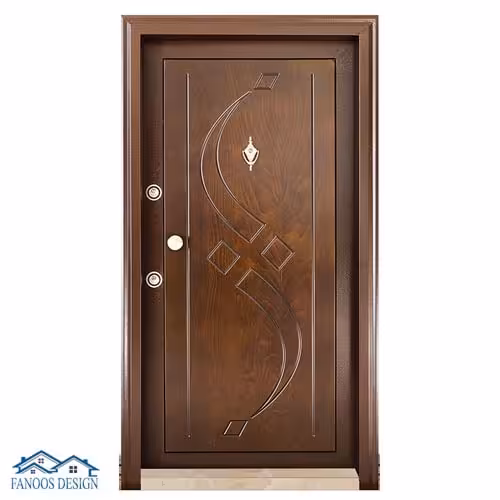 درب ضد سرقت CNC رویه راش کد 1268