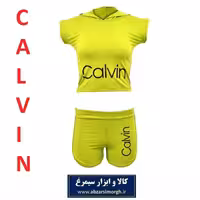 ست نیم تنه و شلوارک ورزشی زنانه Calvin کلوین فری سایز   هدیه سیمرغ VLV-004