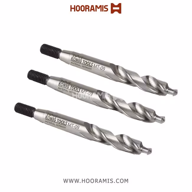 ست مته سه گانه (MT 09) ارجینال جهت تعبیه جای دستگیره در ماشینهای Kaban