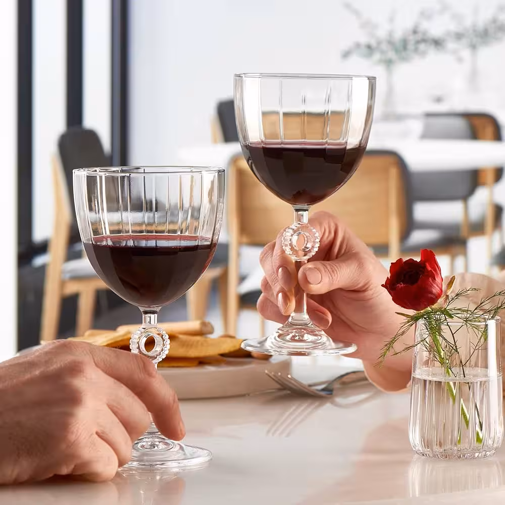 لیوان گیلاس پاشاباغچه 2 عددی مدل آمور Amore