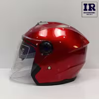 کلاه کاسکت بدون فک تکنیک Technic مشکی مات قرمز