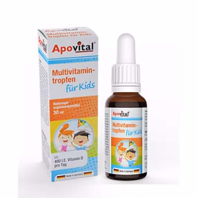 شربت مولتی ویتامین کودکان آپووویتال 200 میلی لیتر |  Apovital Multivitamin Syrup for Kids 200 ml