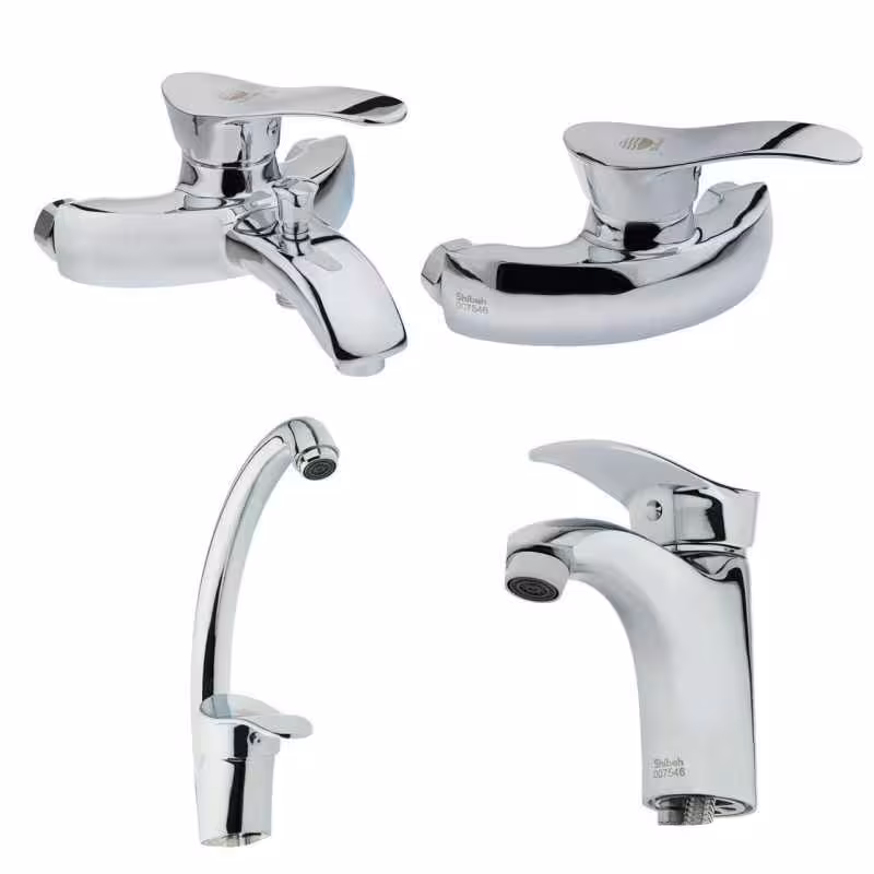 ست شیرالات شیبه مدل جیحون کروم(ارسال رایگان)