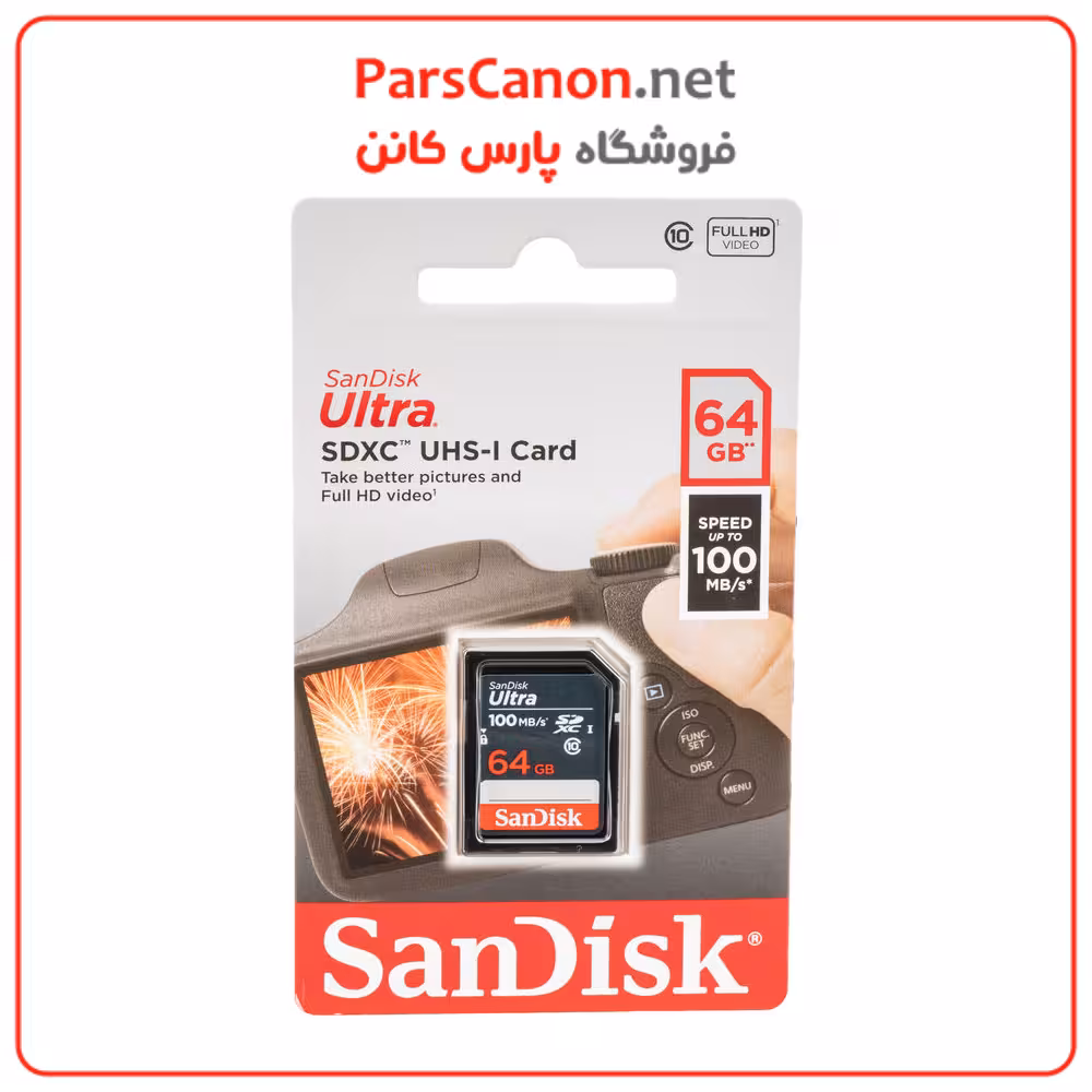 کارت حافظه سن دیسک SanDisk 64GB Ultra SDXC UHS-I Memory Card