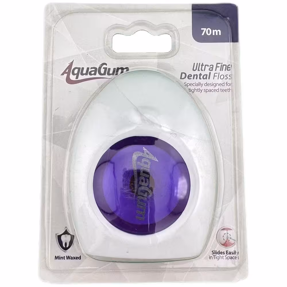 نخ دندان مدل اولترا فاین 70 متری برند آکواگام