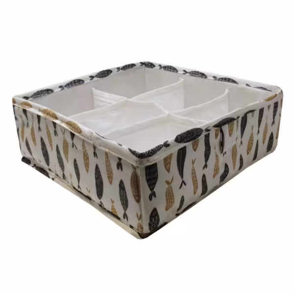 آدونیس باکس ارگانایزر با مقسم مربع 30×30 طرح ماهی