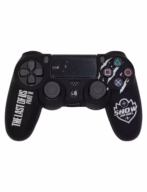 روکش محافظ دسته PS4 لیزری مشکی سفید طرح آخرین بازمانده ما کد b
