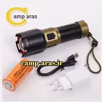 چراغ قوه شکاری زوم دار اسمال سان مدل ZY-T305 شارژی - کمپ آراس
