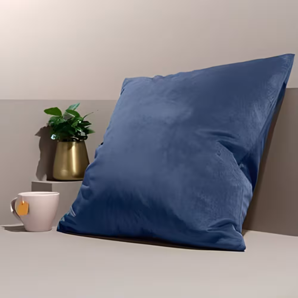 کاور کوسن مخملی سرمه ای چیبو