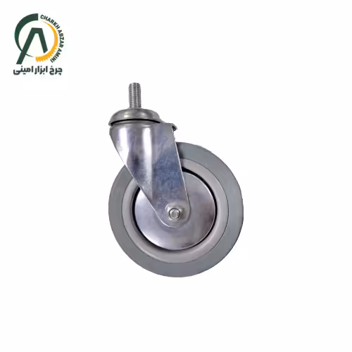چرخ بیمارستانی وارداتی پیچی گردان قطر 125 میلی متر