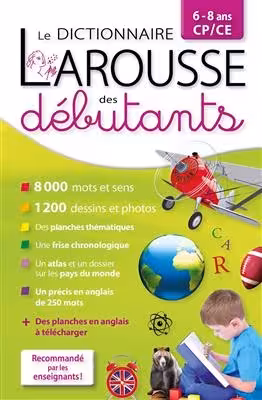 کتاب زبان فرانسه لاروس دیکشنیر Larousse dictionnaire des debutants 6-8 ans CP-CE