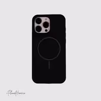 قاب سیلیکونی Case مگ سیف مشکی مناسب iPhone 16 Pro Max (7120)
