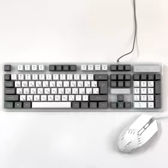 کیبورد و ماوس سیمدار گیمینگ AULA F3061