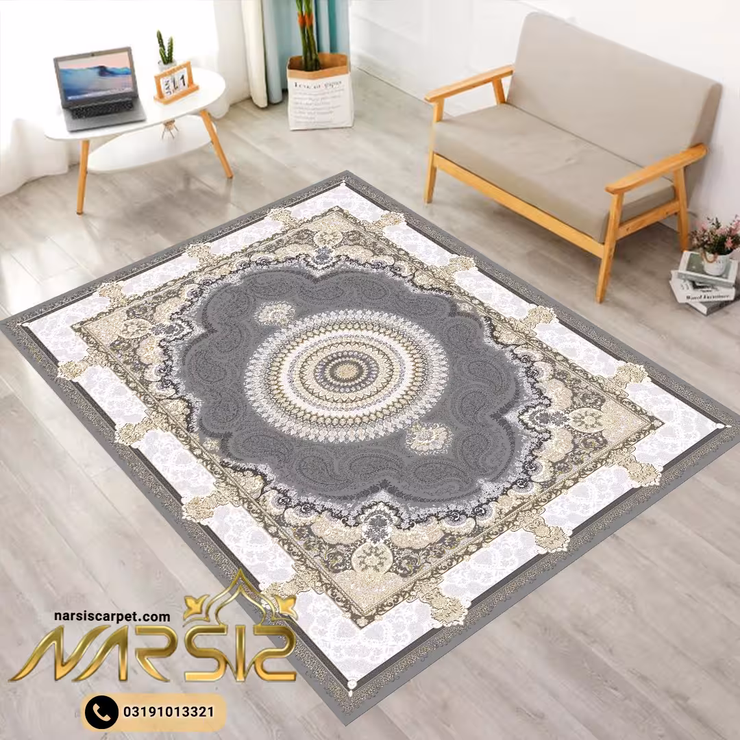 فرشینه فرش طرح مهدیس زغالی کد 9065