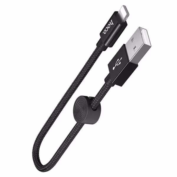 کابل تبدیل USB به لایتنینگ هوکو مدل HOCO X35 طول 25 سانتیمتر