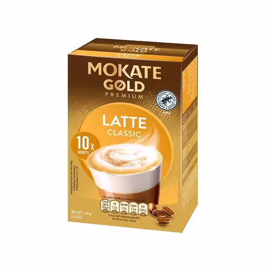 کافی میکس لاته کلاسیک موکاته گلد Mokate Gold بسته 10 عددی