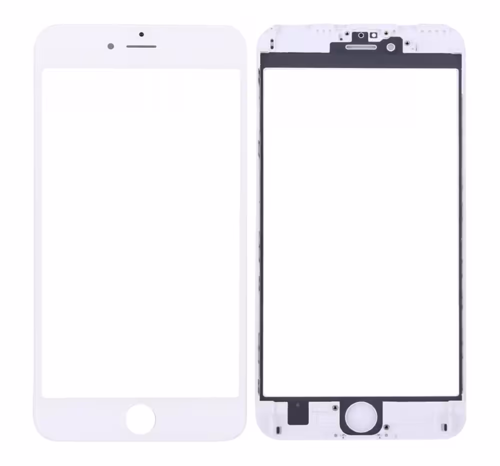 GLASS OCA 6S PLUS WHITE 3 IN 1 APPLE