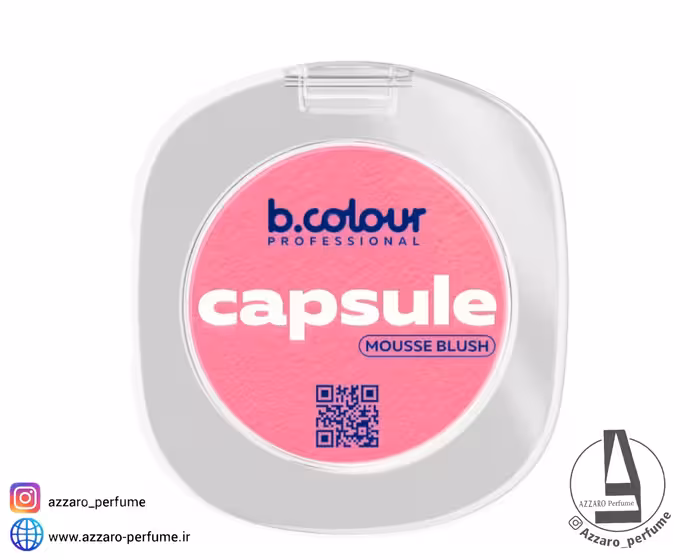 موس رژ گونه مخملی 7DAYS B.COLOUR شماره 01 ICE ROSE