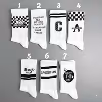 جوراب ساقدار الیت طرح نوشته دار سری Reujo