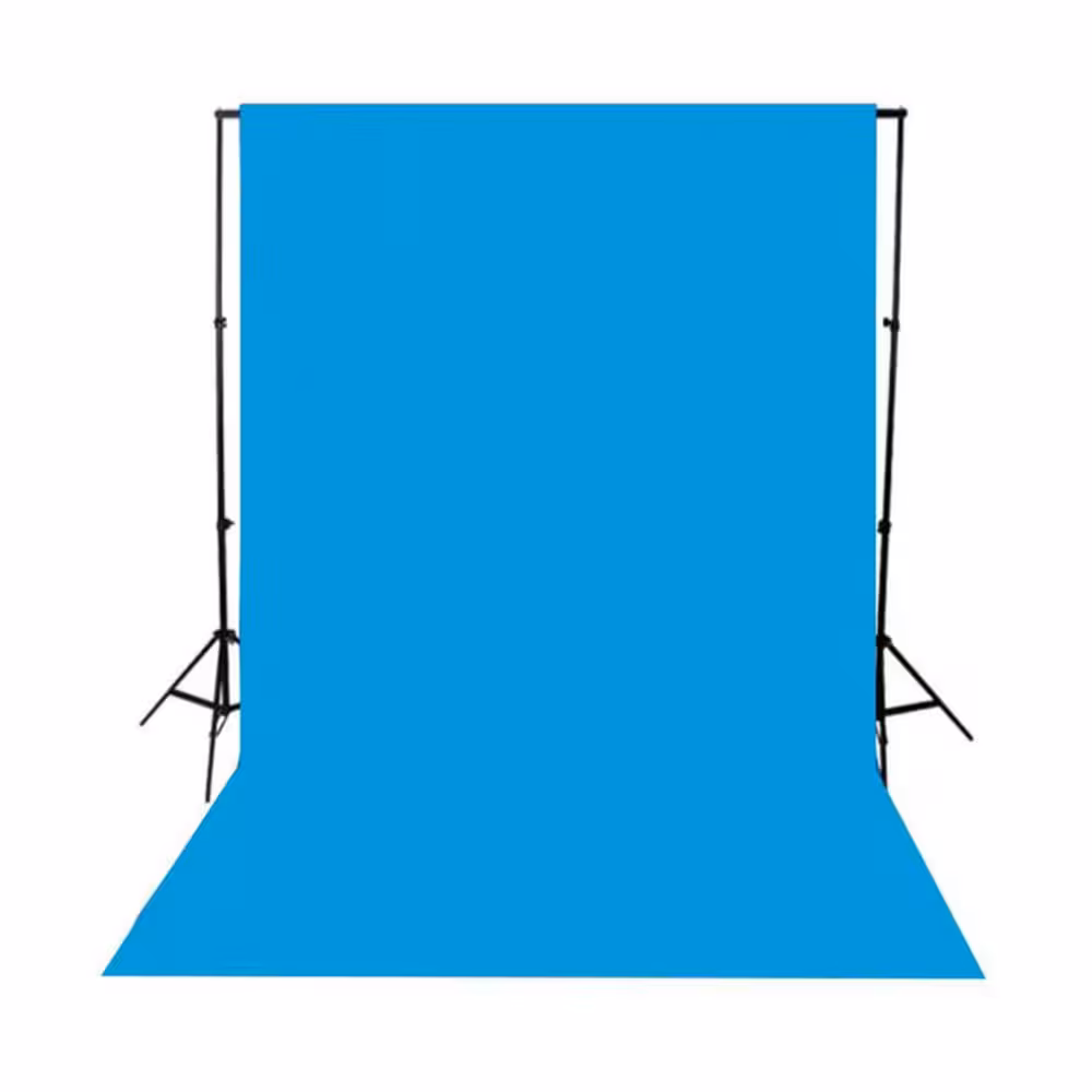 فون بک گراند آبی کروماکی Blue Backdrop Chromakey 3×5