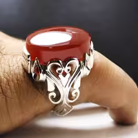 انگشتر عقیق یمنی کد 12152