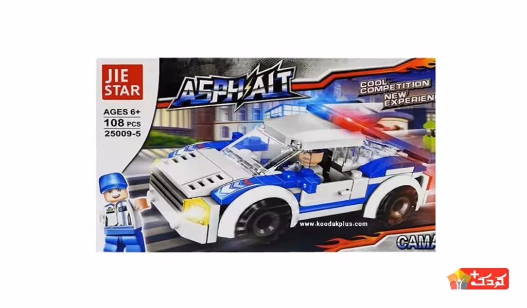 لگو ماشین پلیس سری آسفالت مدل 5-JIESTAR-25009