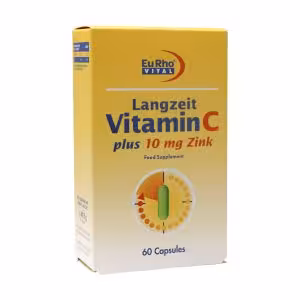 کپسول ویتامین C و زینک (10 میلی گرم) یوروویتال 60 عدد