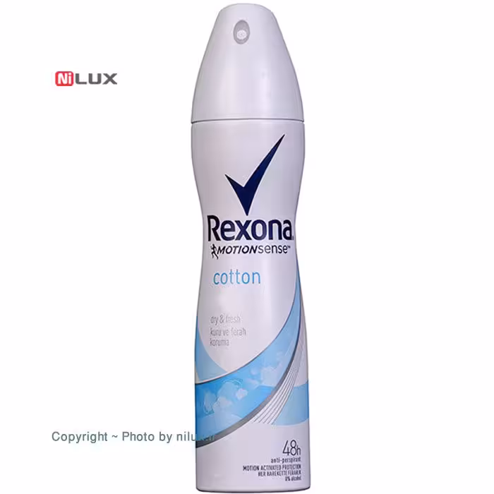اسپری ضد تعریق زنانه رکسونا مدل Cotton حجم 200 میلی لیتر