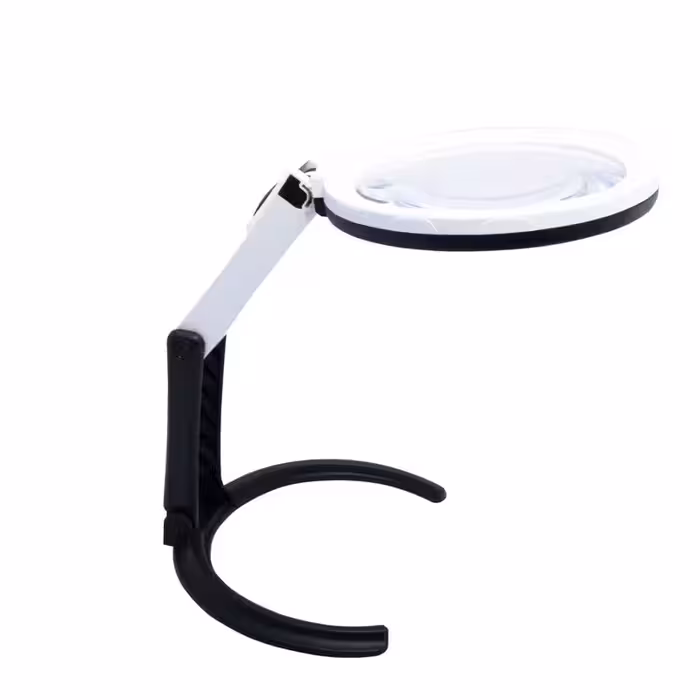 ذره بین پایه دار رومیزی چراغدار مدل MG3B-1D