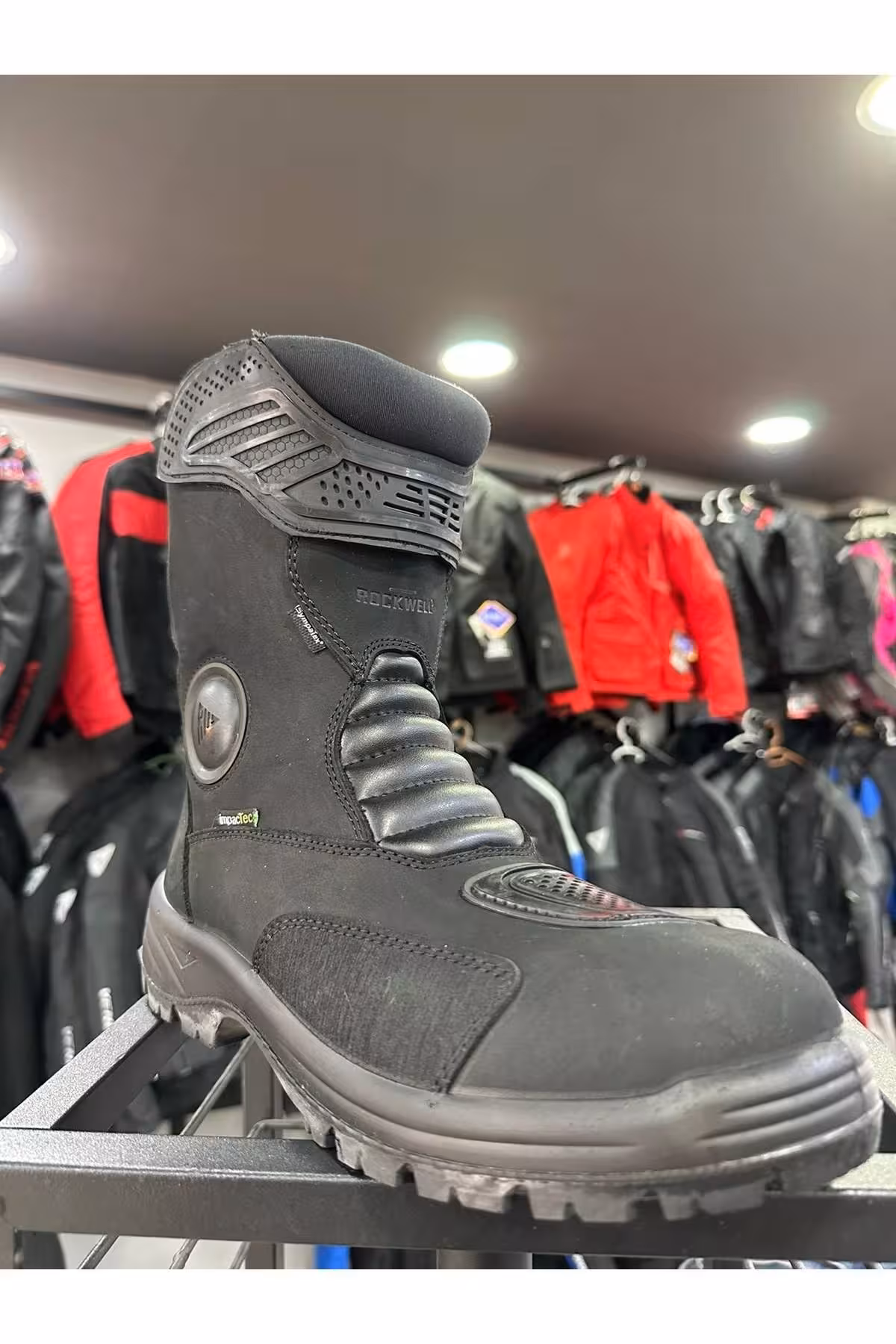 کفش و بوت موتورسیکلت مشکی مردانه زنانه موتور سیکلت سیاه ROCKWELL ENDO ROCK WELL