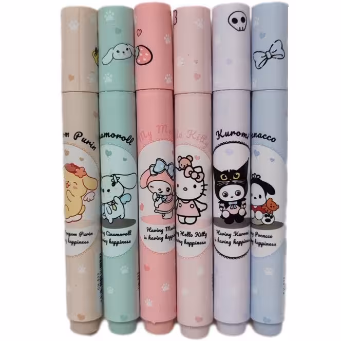 ماژیک علامت گذار مدل پاستلی طرح کرومی بسته 6 عددی | چاوه