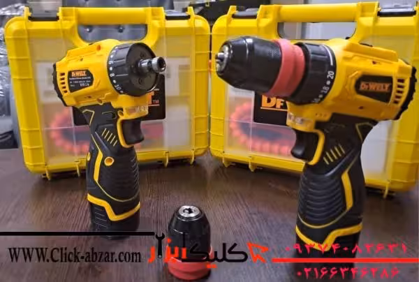 دریل شارژی 24 ولت دیوالت سه نظام فلز مدل DEWALT