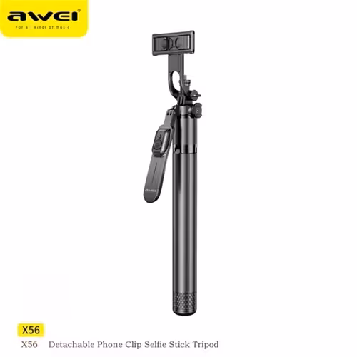 مونوپاد و سه پایه شاتر دار اوی Awei X56 Selfie Stick
