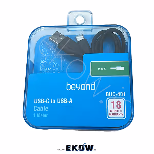 کابل تبدیل usb به type c بیاند مدل bum 401 طول 1 متر