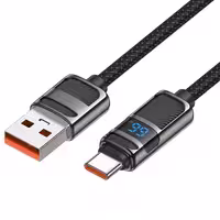 کابل usb به تایپ سی هوکو مدل U137 دارای نمایشگر