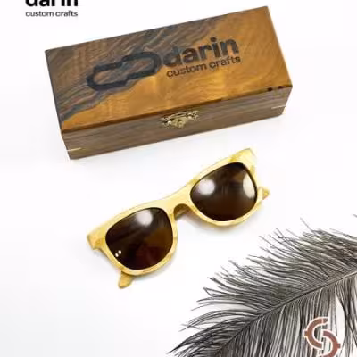 عینک چوبی ماژان برند دارین 005 - DARIN MAZHAN