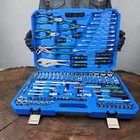 مجموعه جعبه بکس و ابزار 131 عددی سنگین اینتیمکس مدل 4009