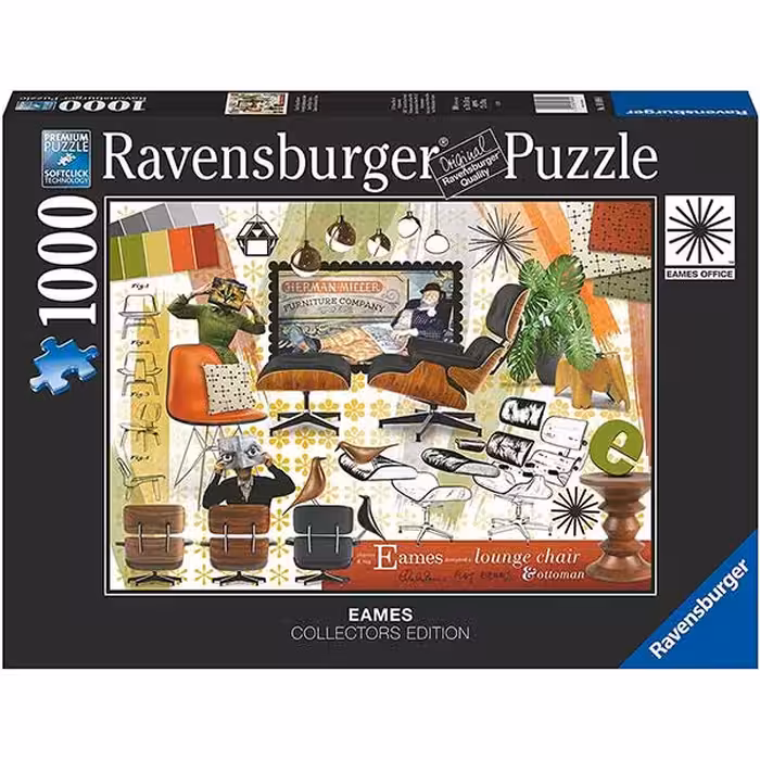 پازل 1000 قطعه Ravensburger طرح طراحی کلاسیک ایمز