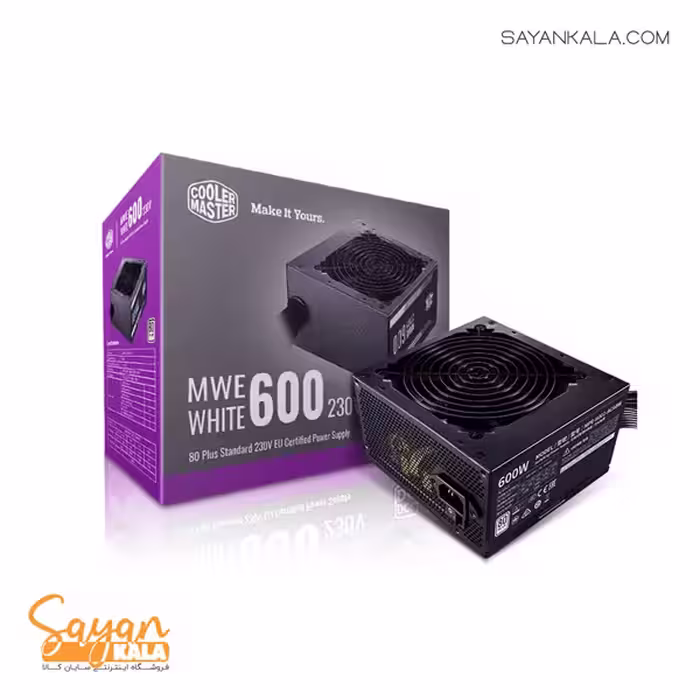 منبع تغذیه کولر مستر مدل POWER COOLER MASTER MWE 600W WHITE