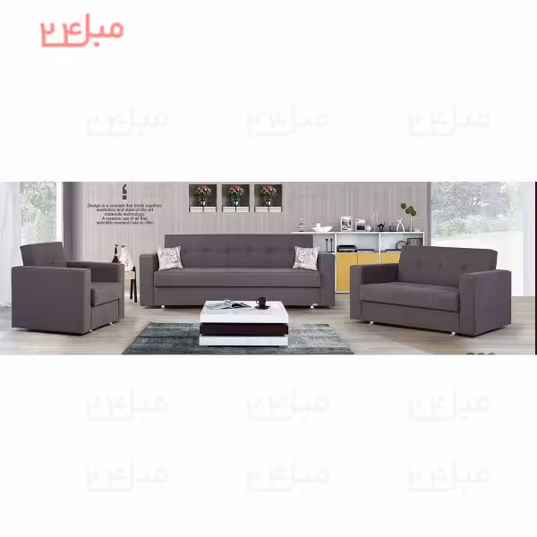 ست مبل راحتی تختخواب شو ( تخت شو ) 7 نفره مدل S82